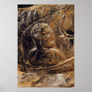 Poster Détail du masque d'un gladiateur