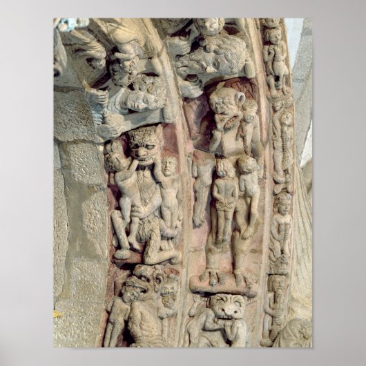 Poster Détail du Portico De la Gloria (Devant)