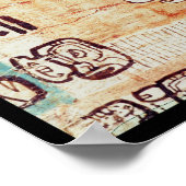 Poster Détail d'un Codex Maya (Coin)