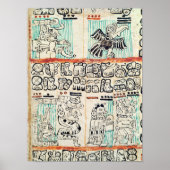Poster Détail d'un codex maya (Devant)