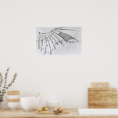 Poster Détail d'une aile mécanique (Cuisine)