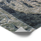 Poster Détail d'une pierre d'image (Coin)