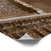 Poster Détail d'une série d'arcades ornées de l'Alham (Coin)