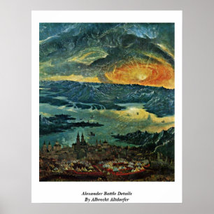 Poster Détails de bataille d'Alexandre par Albrecht