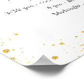 Poster Détails du programme de mariage de la parties scin (Coin)