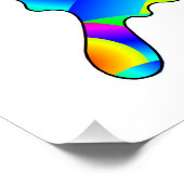 Poster d'été à papillon brillant (Coin)