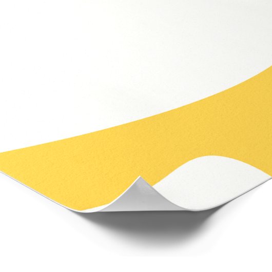 Poster d'été abstrait jaune et blanc (Coin)