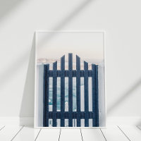 Poster d'été de Santorini Grèce