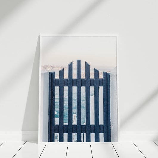 Poster d'été de Santorini Grèce