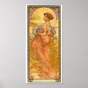 Poster ~ d'Ete par l'affiche d'Alphonse Mucha