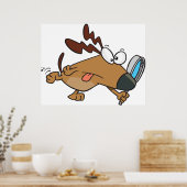 Poster Détecteur de chien avec verre grossissant (Cuisine)