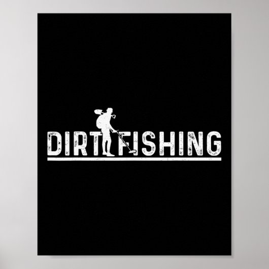 Poster Détection de métaux Détecteur Détection Pêche 1 (Devant)