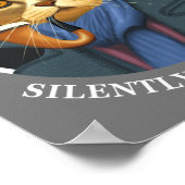 Poster Détective Cat - Vous Jugez Silencieusement (Coin)