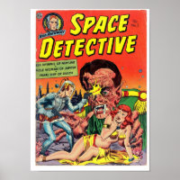 Détective spatiale de l'art comique de l'âge d'or
