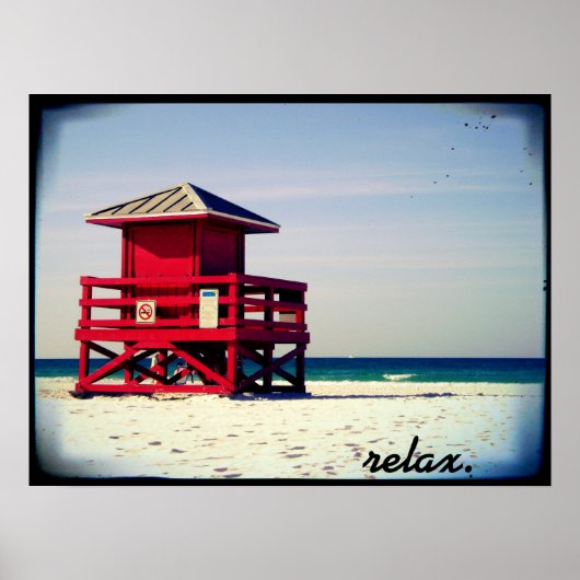 Poster détendez-vous. (Devant)