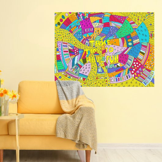 Poster Détendez-vous amusez Chill Out Sayings