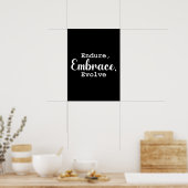 Poster Détendez-vous, Embrassez, Évolution - Gym, Hustle, (Cuisine)