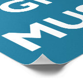 Poster Détendez-vous et développez une moustache (Coin)