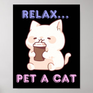 Poster Détendez-vous...familier Un Sticker Chat