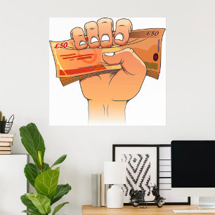 Poster Détenir de l'argent