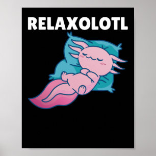 Poster Détente Axolotl Amateurs, Beaux Animaux Détente