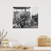 Poster Détente sur le moniteur (Cuisine)