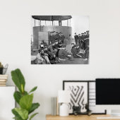 Poster Détente sur le moniteur (Bureau à domicile)