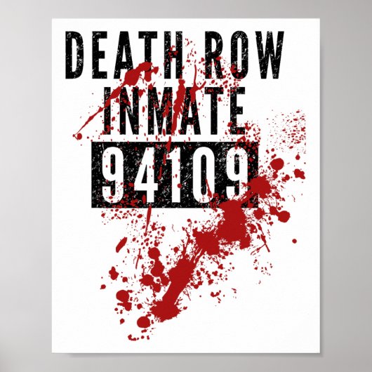 Poster Détenu Dans La Rangée De Décès 94109 Costume Sangl (Devant)