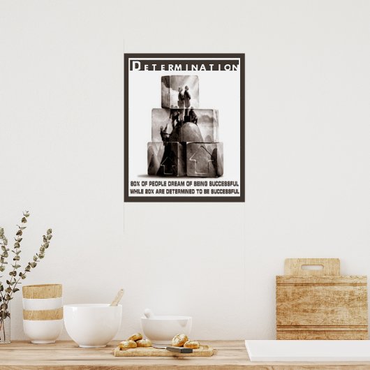 Poster Détermination (Cuisine)