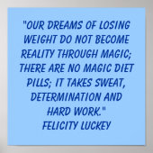 Poster Détermination de la perte de poids 3 (Devant)