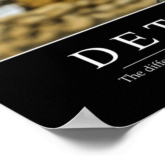 Poster Détermination : Devis inspirant (Coin)