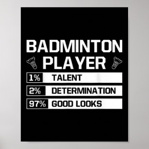 Poster Détermination du talent du joueur de badminton Bea