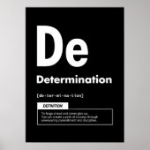 Poster Détermination - Élément De Succès - Motivation (Devant)
