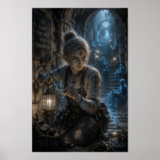Poster Détermination / Travailleur de Lumière / Catacombe (Devant)