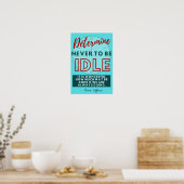 Poster Déterminer de ne jamais être inactif - Thomas Jeff (Cuisine)