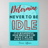 Poster Encadré Thomas Jefferson - Citation Inspirante Vintage Pour
