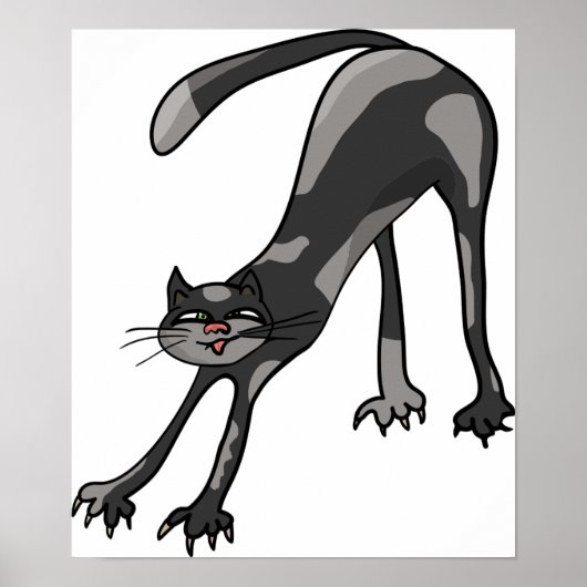 Poster d'étirement de chat (Devant)
