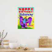 Poster d'étoile d'anniversaire 18x24" GiggleBellie (Cuisine)