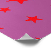 Poster d'étoile rose (Coin)