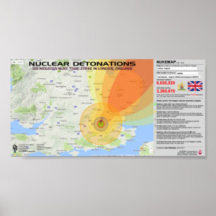 Poster Détonations nucléaires - Angleterre