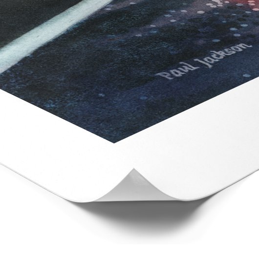 Poster "Detour" Pelican à New York aquarelle (Coin)