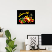 Poster Détoxifier les fruits et légumes (Bureau à domicile)
