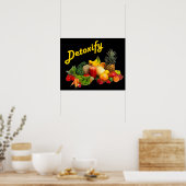 Poster Détoxifier les fruits et légumes (Cuisine)
