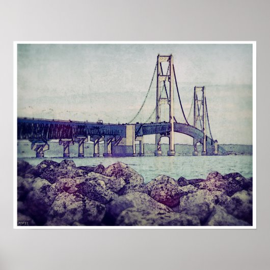 Poster Détroit de Mackinac (Devant)