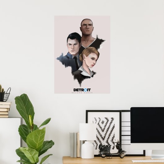 Poster Detroit devient humain (Bureau à domicile)