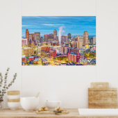 Poster Detroit, Michigan, États-Unis (Cuisine)