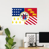 Poster Detroit, Michigan, États-Unis (Bureau à domicile)