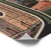 Poster Detroit, Michigan - Scènes de grandes lettres (Coin)