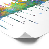 POSTER DETROIT, MICHIGAN SKYLINE (Coin)