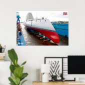 POSTER DÉTROYEUR DE MISSILES GUIDÉS - DDG-1000 (Bureau à domicile)